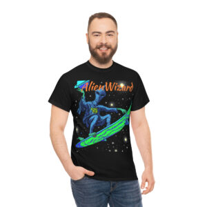 Unisex Heavy Cotton Tee - Space Surfer